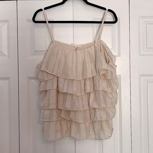 L Entro Ruffle Layered Tank